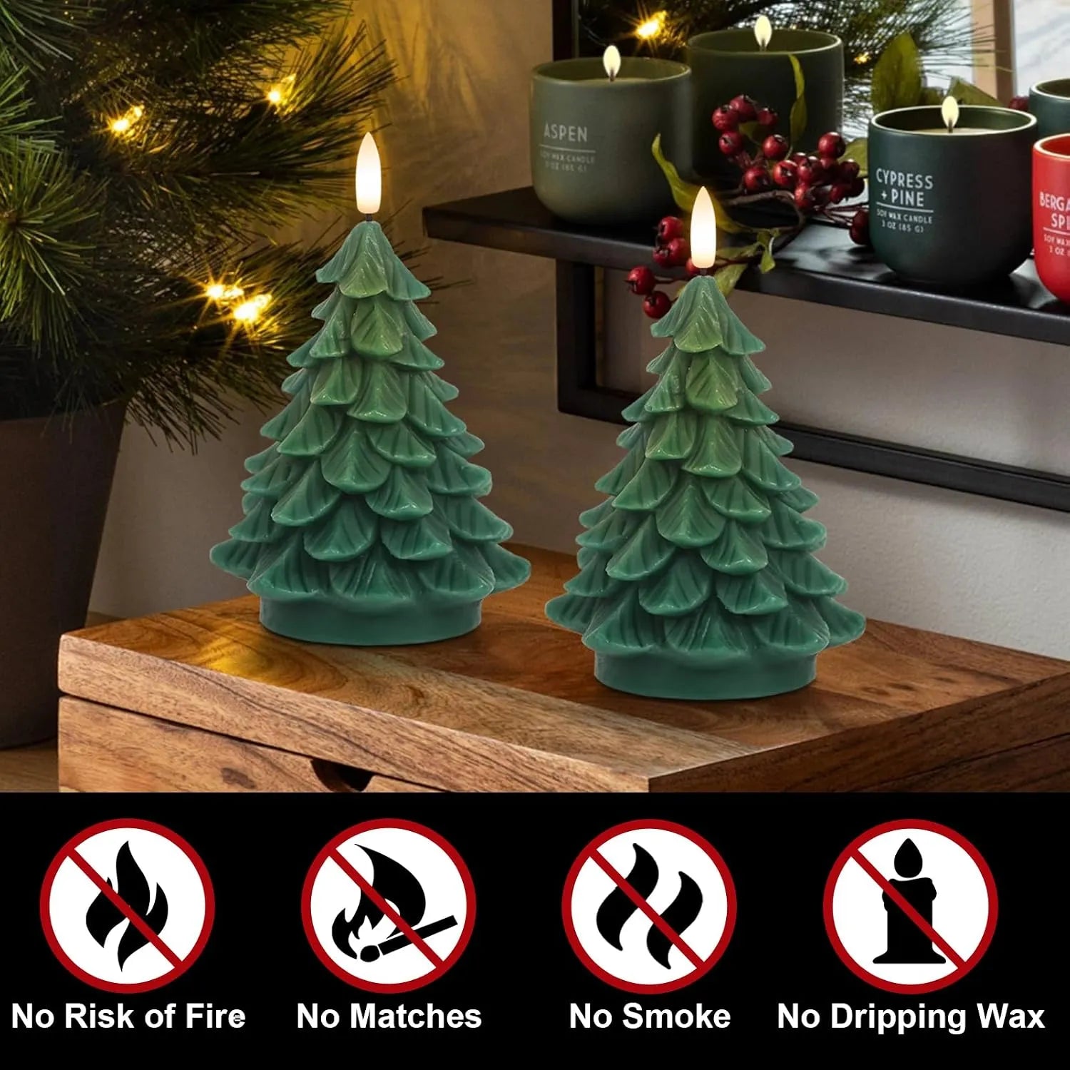 Christmas Tree Flameless LED Candle 8
