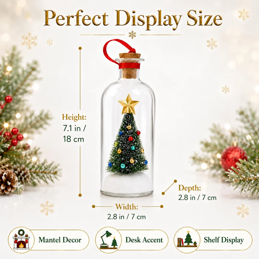 Recordable Christmas Tree Keepsake Bottle – Personalized Voice Message Gift 6