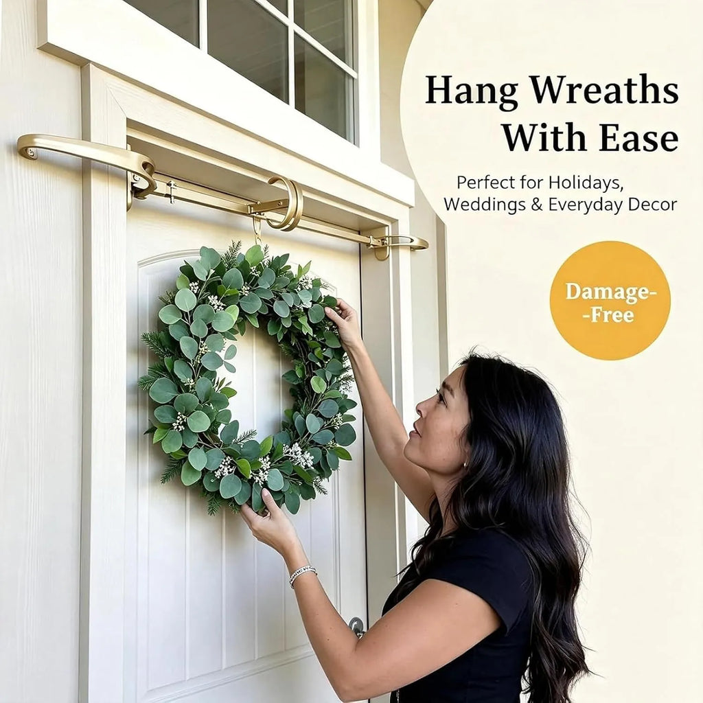 Adjustable Door-Frame Wreath & Garland Hanger Rod 3