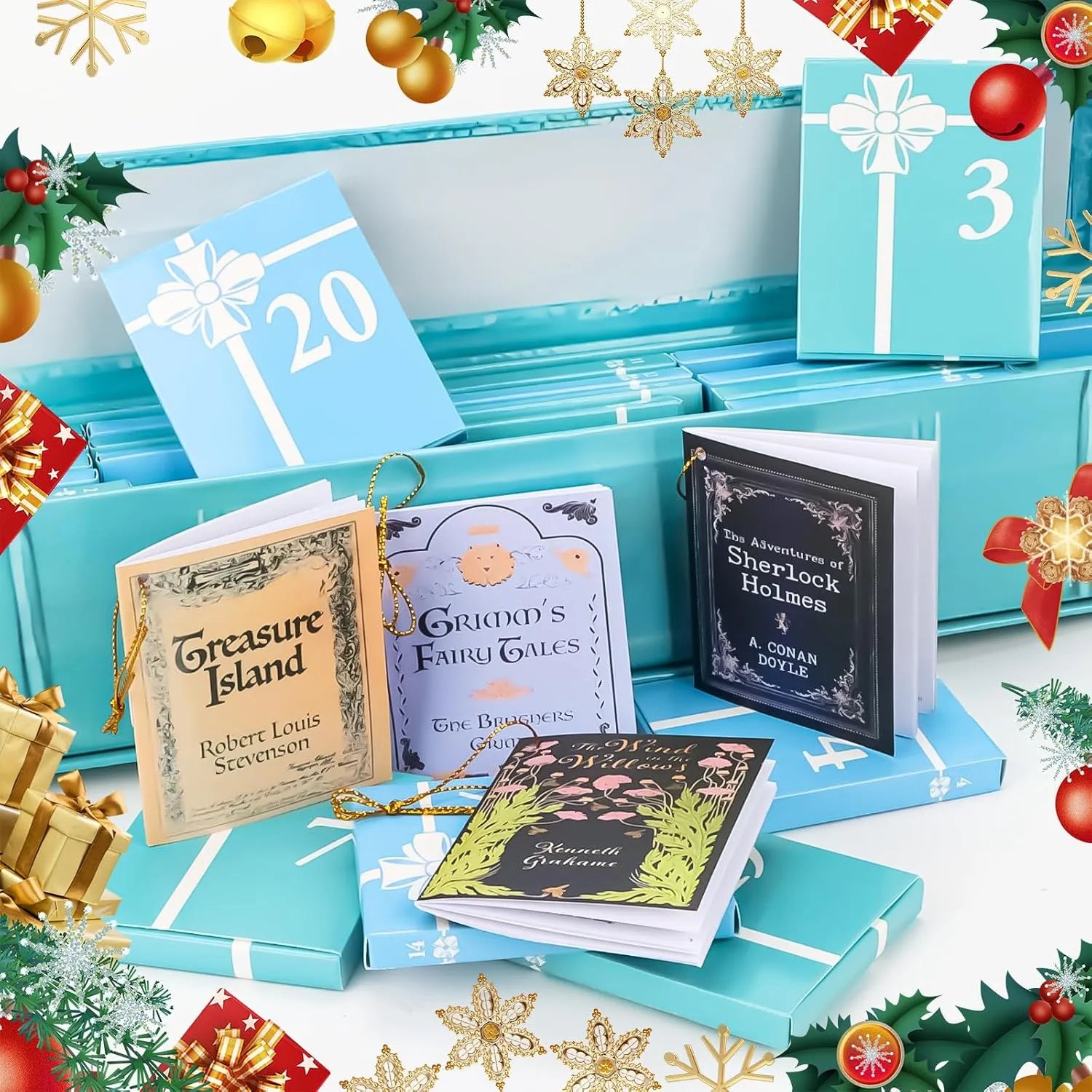 25-Day Mini Book Ornament Advent Calendar 5