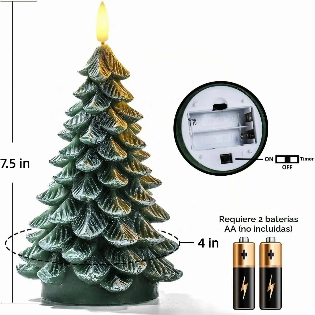 Christmas Tree Flameless LED Candle 9