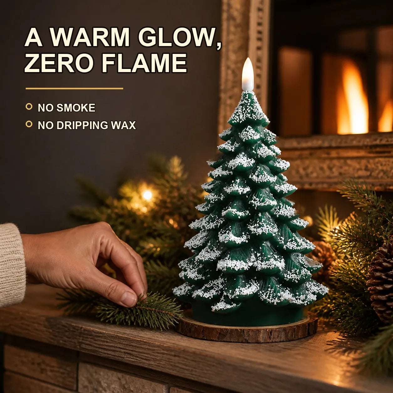 Christmas Tree Flameless LED Candle