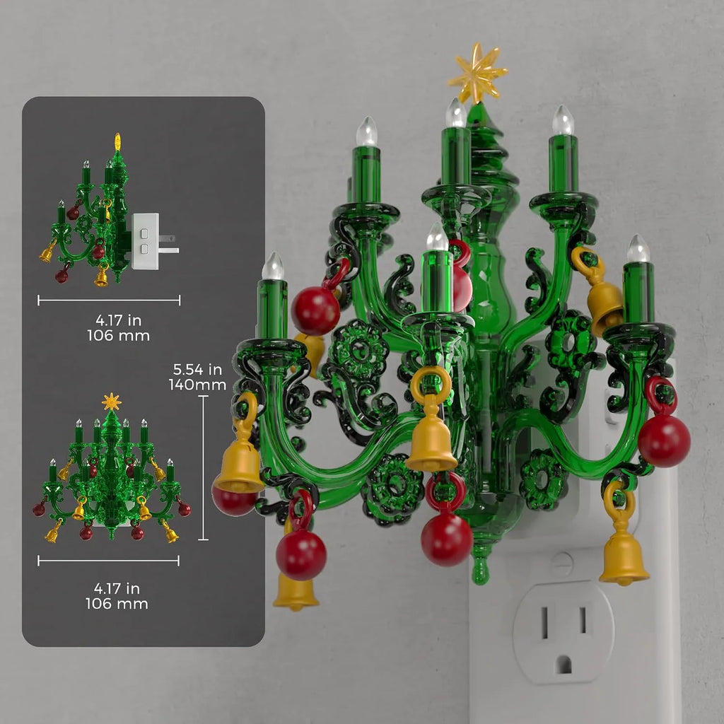 Vintage Christmas Tree Chandelier Night Light 7