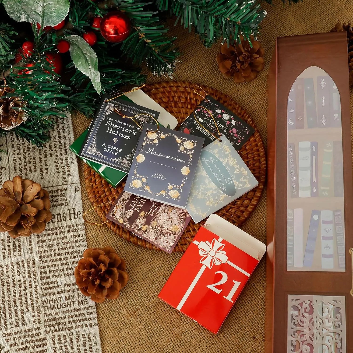 25-Day Mini Book Ornament Advent Calendar 7