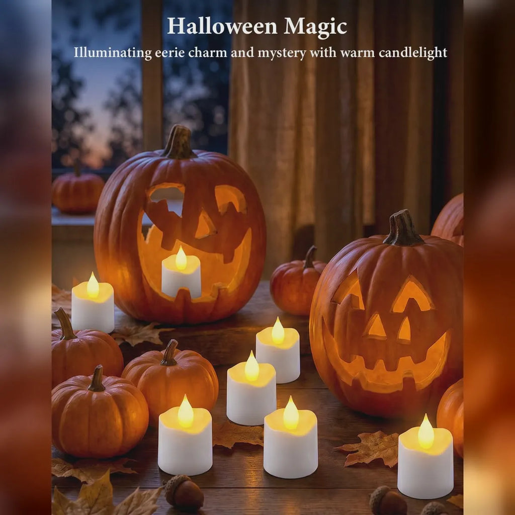 Rechargeable Flameless Candle Set with Charging Base & Remote 4