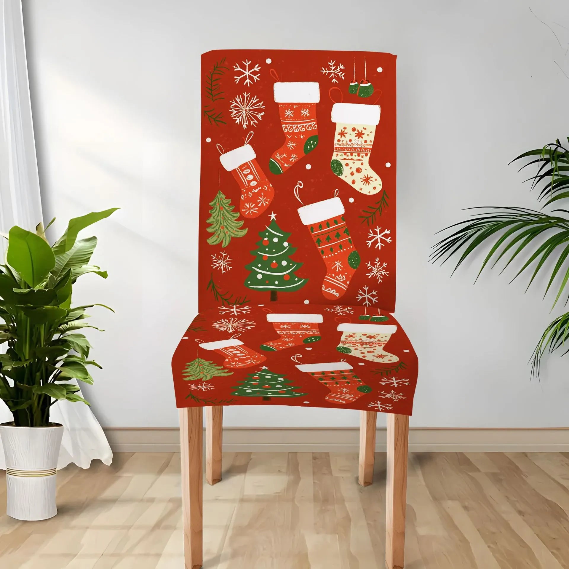 Christmas Stretch Dining Chair Covers 6