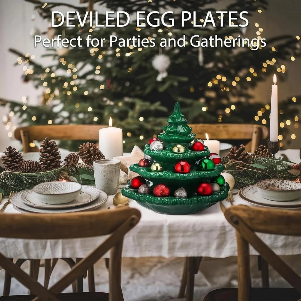 Festive 3-Tier Christmas Tree Serving Platter 6