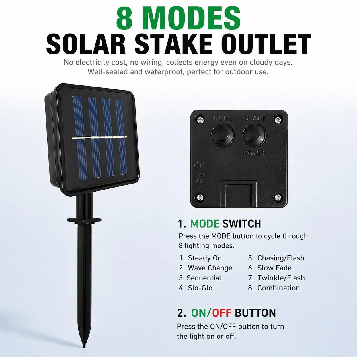 5-Piece Solar Candy Cane Outdoor Lights 7