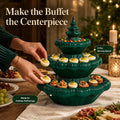 Festive 3-Tier Christmas Tree Serving Platter