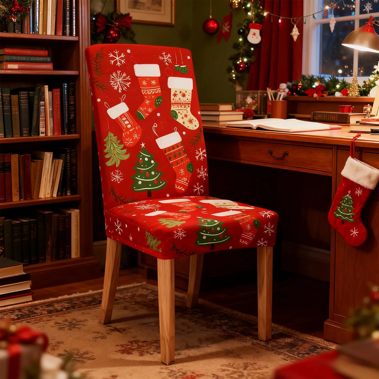 Christmas Stretch Dining Chair Covers 3